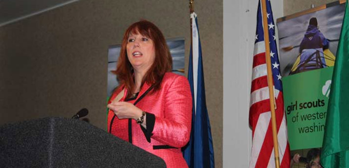 Secretary Wyman honored as a 'woman of distinction'